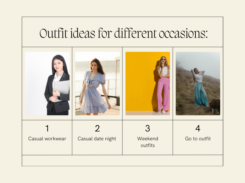 utfit ideas for different occasions